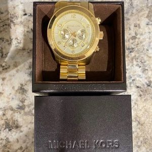 Michael Kors Oversized Gold Watch